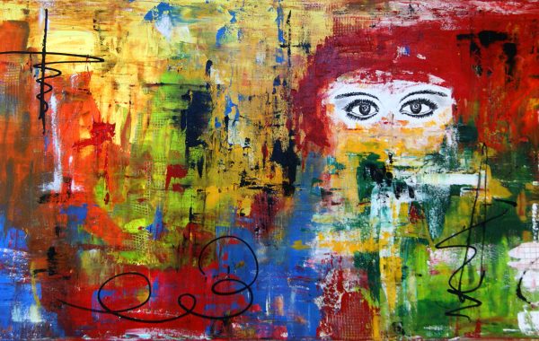 Blick ins Paradies, Acryl auf Keilrahmen 60 x 120 cm