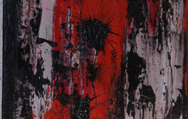Feuerwerk, Acryl auf Keilrahmen 30 x 80 cm