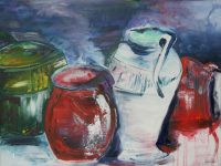 Stilleben, Acryl auf Keilrahmen 80 x 60 cm