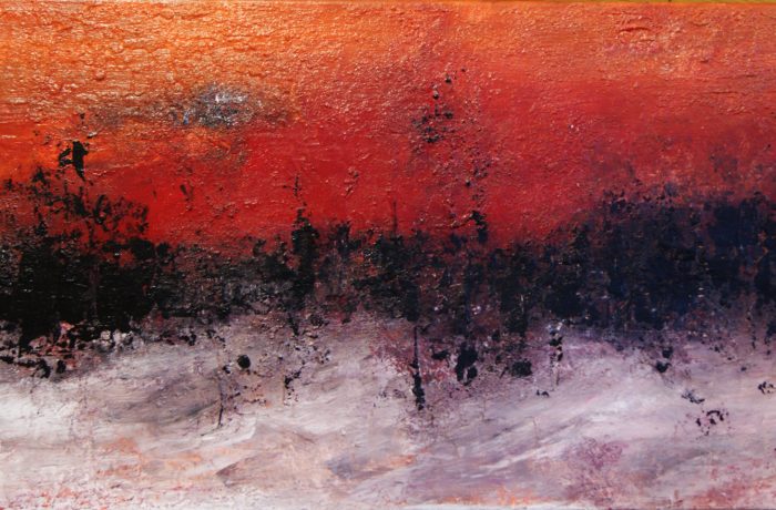 Inferno, Acryl auf Keilrahmen 100 x 50 cm