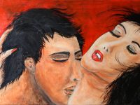 Extase, Acryl auf Keilrahmen 80 x 40 cm