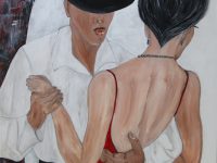Tangoabend, Acryl auf Keilrahmen 60 x 80 cm
