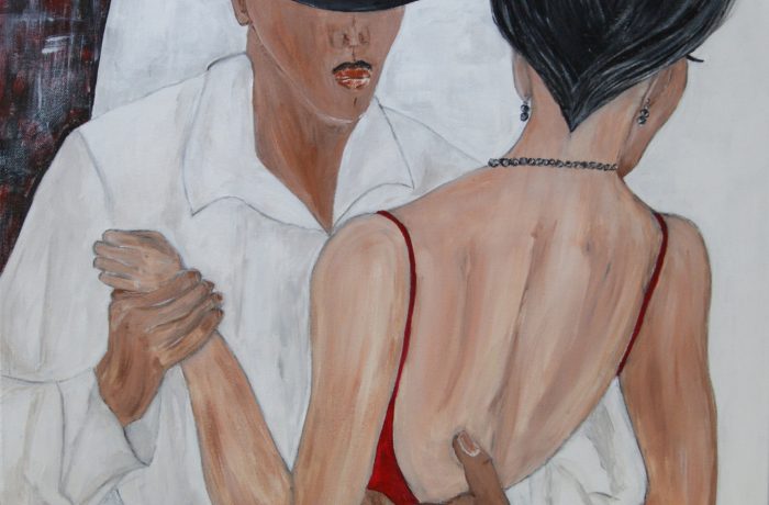 Tangoabend, Acryl auf Keilrahmen 60 x 80 cm