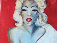 Marylin, Acryl auf Keilrahmen 58 x 58 cm