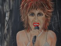 Tina Turner, Acryl auf Keilrahmen  58 x 58 cm