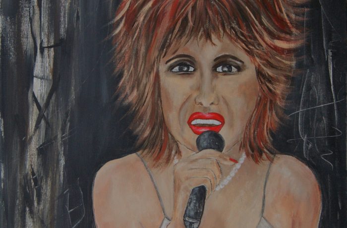 Tina Turner, Acryl auf Keilrahmen  58 x 58 cm