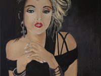 Madonna, Acryl auf Keilrahmen 58 x 58 cm