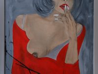 Silence, Acryl auf Keilrahmen mit Rahmen 43 x 53 cm