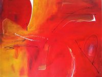 Sunset, Acryl auf Keilrahmen 90 x 70 cm