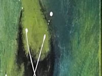 green abstrakt II, Acryl auf Keilrahmen20 x 50 cm