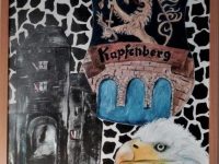 Mein Kapfenberg, Acryl auf Keilrahmen mit Rahmen 52 x 72 cm