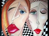 Kubismus – my art, Acryl auf Keilrahmen mit Rahmen 63 x 83 cm ( dieses Bild ist Semifinalist bei der SWISSARTEXPO 2019 in Zürich mit anschließender Einladung und Präsentation auf der Art Week Miami ), auch wurde dieses Bild im Juni 2024 mit einem Masterful Mind Award ausgezeichnet