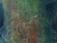 abstrakt – grün, Acryl auf Keilrahmen 30 x 80 cm