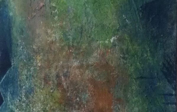 abstrakt – grün, Acryl auf Keilrahmen 30 x 80 cm