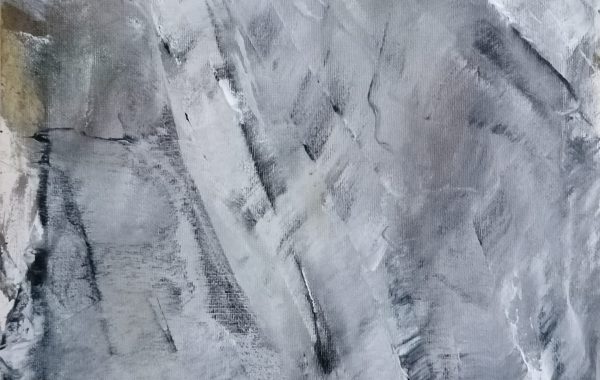 Abstrakt grau-weiß, Acryl auf Keilrahmen 30 x 40 cm