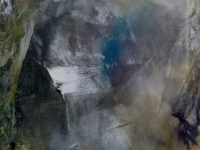 Abstrakt grau-grün, Acryl auf Keilrahmen 30 x 40 cm