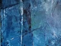 “Blue velvet” , Acryl auf Keilrahmen 40 x 100 cm