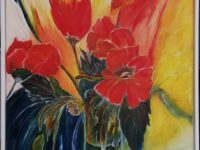 ” Sommerreigen ” Eitempera auf Keilrahmen mit Rahmen 63 x 83 cm